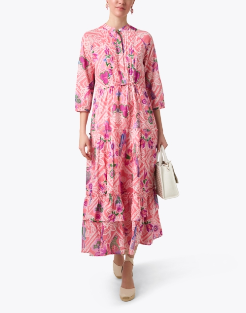 Bazaar Pink Print Cotton Dress
