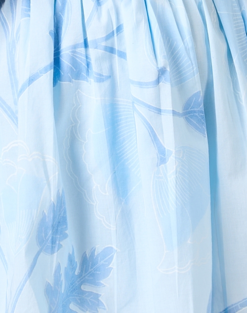 Fabric image - Juliet Dunn - Blouson Blue Floral Print Dress