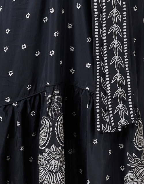 Fabric image - Farm Rio - Paisley Black Floral Print Dress