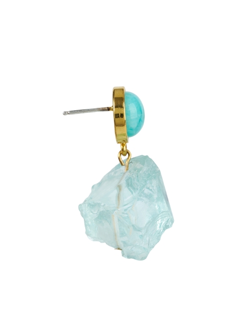 Back image - Lizzie Fortunato - Glacier Blue Drop Earrings