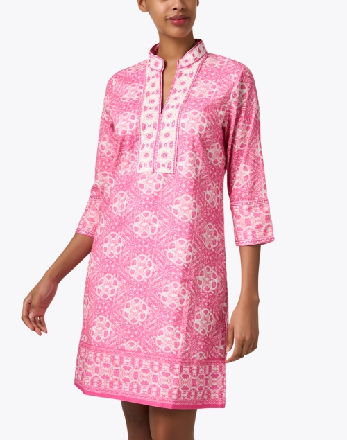 Front image - Bella Tu - Pink Print Tunic Dress