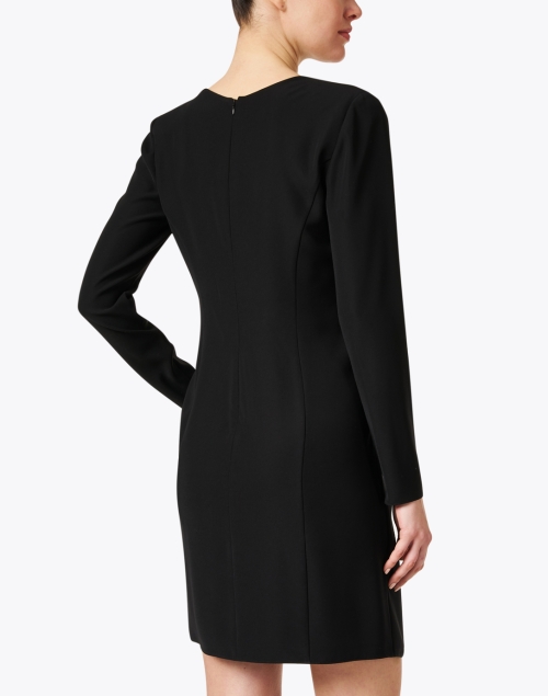 Back image - Emporio Armani - Black Pleated Mini Dress