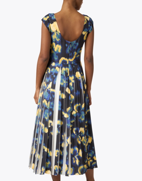 Back image - Jason Wu Collection - Floral Print Pleated Dress