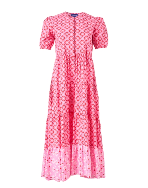 Product image - Ro's Garden - Daphne Pink Geometric Cotton Dress