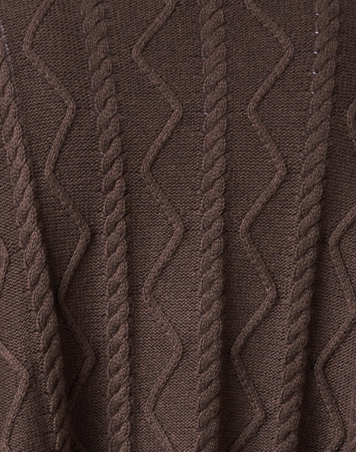 Fabric image - Burgess - Perry Brown Cotton Cashmere Poncho