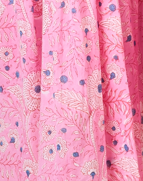 Fabric image - Oliphant - Pink Floral Print Cotton Dress