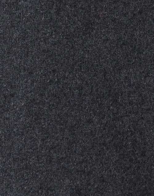 Fabric image - White + Warren - Charcoal Grey Cashmere Turtleneck Sweater