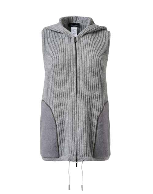 Product image - Fabiana Filippi - Roccia Grey Sleeveless Hoodie Sweater