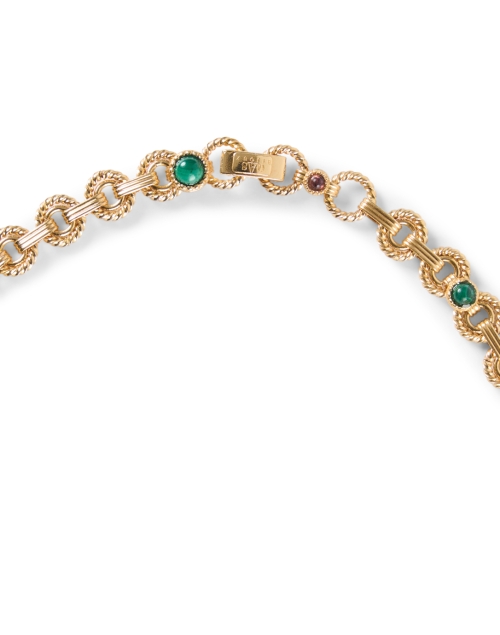 Back image - Gas Bijoux - Gold Multi-Color Link Necklace
