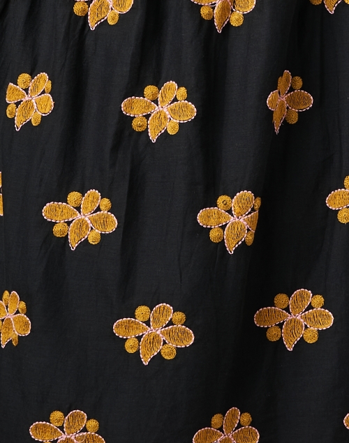 Fabric image - Oliphant - Black Multi Print Cotton Dress