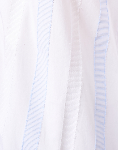 Fabric image - Purotatto - Blue and White Striped Cotton Shirt