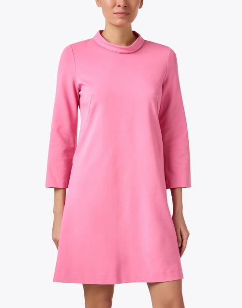 Front image - Jane - Orly Pink Jersey Tunic Dress
