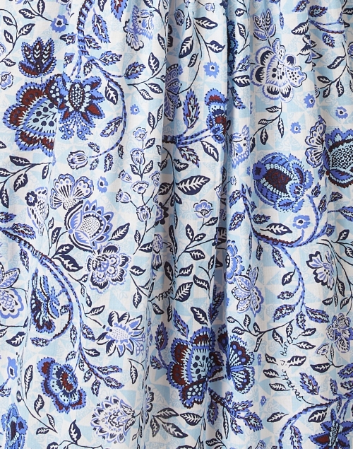 Fabric image - Poupette St Barth - Sasha Blue Floral Mini Dress