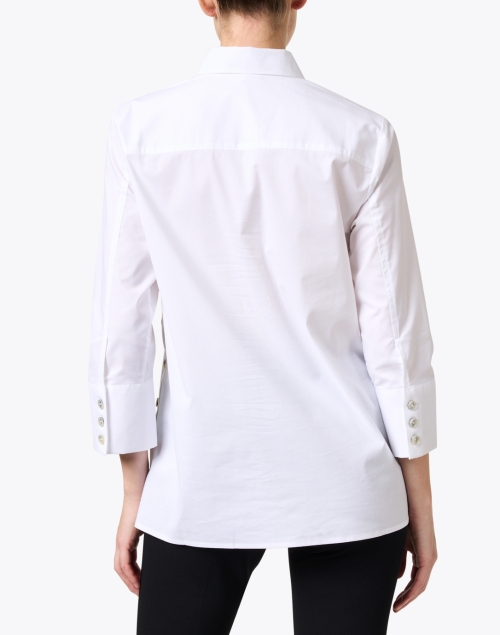 Back image - Hinson Wu - Maxine White Stretch Cotton Shirt