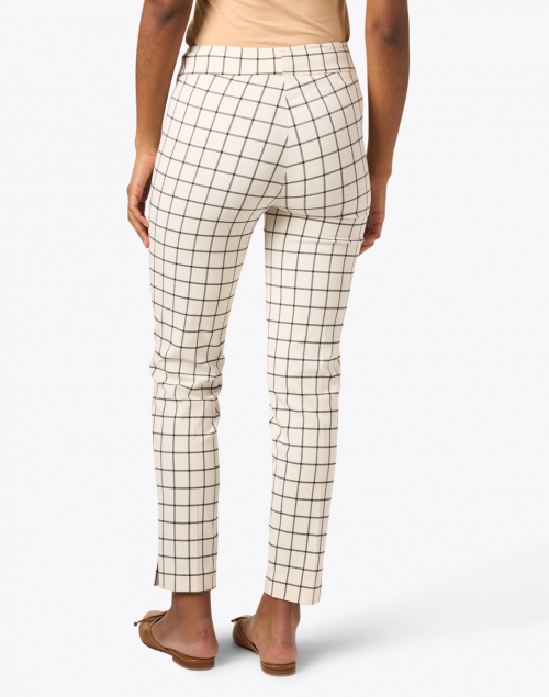 Back image - Avenue Montaigne - Pars Black and White Windowpane Pull On Pant