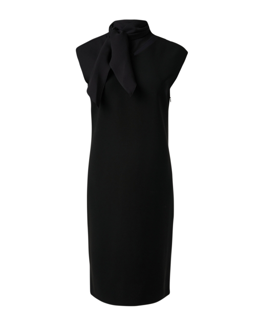 Product image - Lafayette 148 New York - Black Tie Neck Sheath Dress