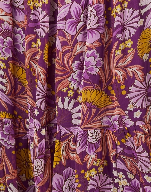 Fabric image - Banjanan - Pearl Violet Floral Cotton Dress