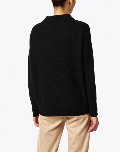 Back image - Vince - Black Boiled Cashmere Sweater