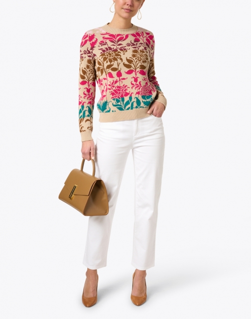 Flavia Floral Multi Cotton Sweater