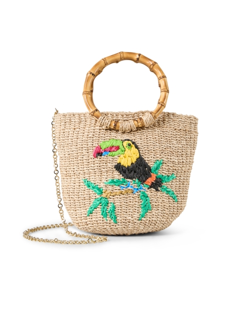 Extra_1 image - SERPUI - Dakota Straw Embroidered Straw Basket Bag