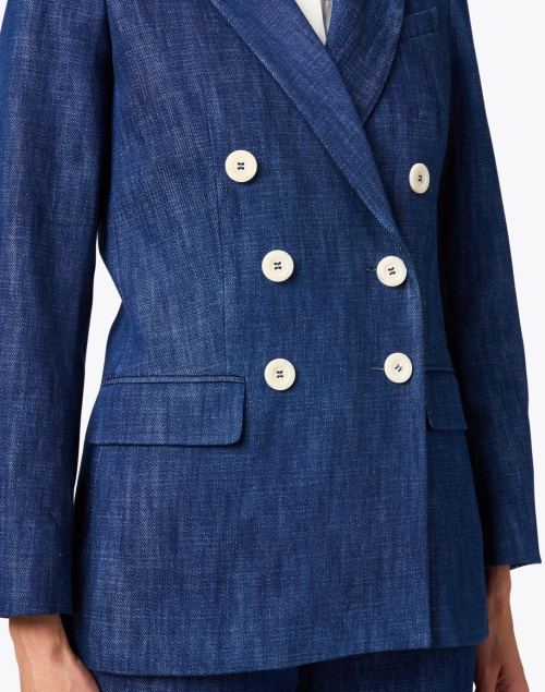 Extra_1 image - Ines de la Fressange - Ezio Blue Denim Blazer