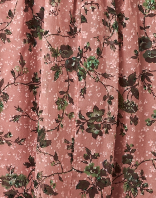 Fabric image - L.K. Bennett - Swinton Pink Multi Floral Silk Dress