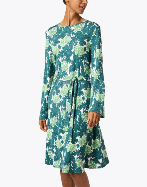 Front image - Weekend Max Mara - Tacco Green Floral Print Dress