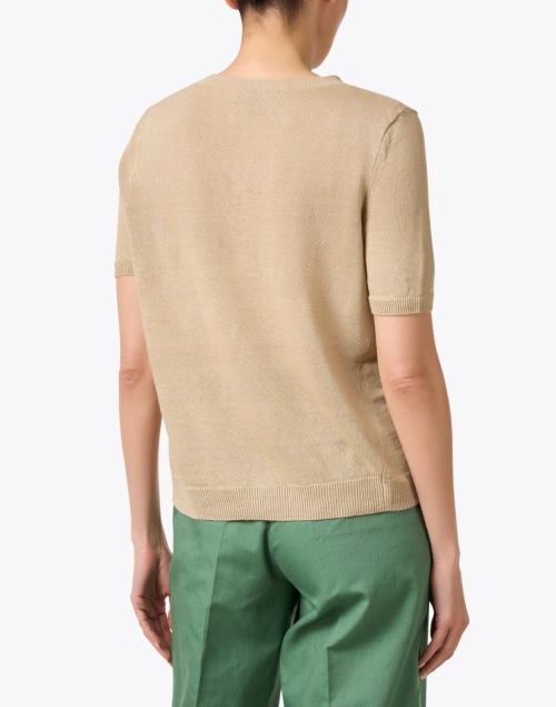 Back image - Weekend Max Mara - Pancone Tan Linen Sweater