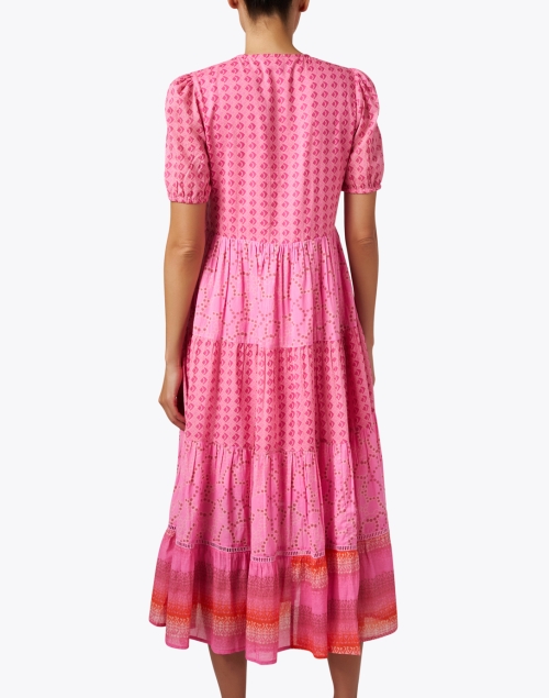 Back image - Ro's Garden - Daphne Pink Print Dress