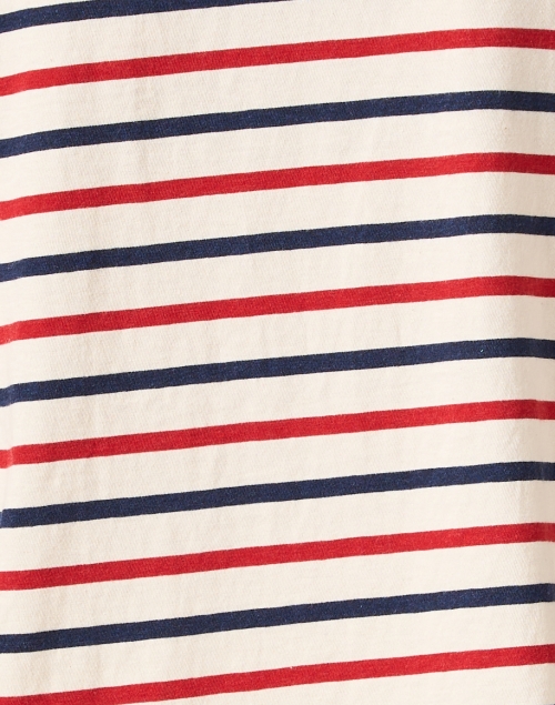 Fabric image - Xirena - Easton Navy and Red Striped Top