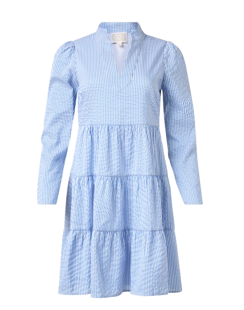 Product image - Sail to Sable - Blue and White Seersucker Tunic Dress
