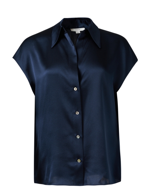 Product image - Vince - Navy Silk Blouse