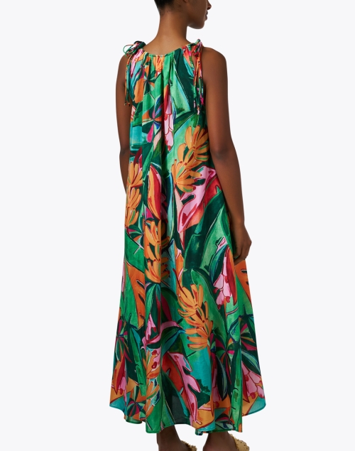 Back image - Farm Rio - Tropical Multi Print Cotton Dress