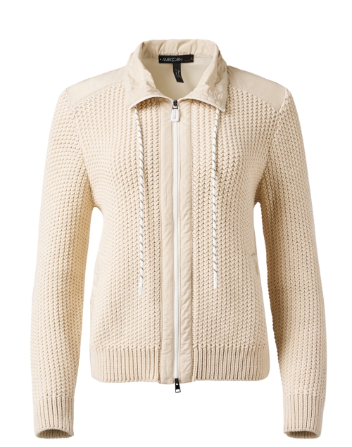 Product image - Marc Cain Sports - Beige Knit Zip Jacket