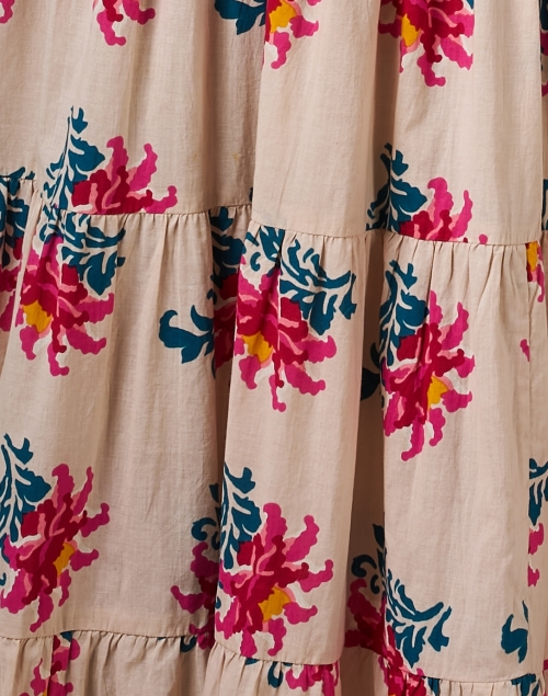 Fabric image - Lisa Corti - Tulsi Cream Rose Print Cotton Dress
