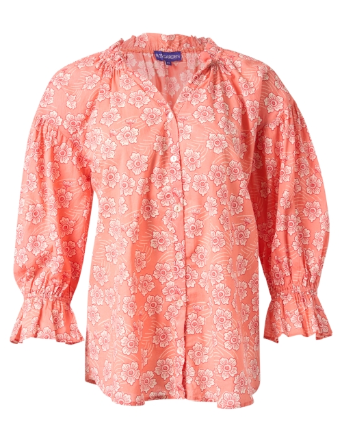 Product image - Ro's Garden - Rachel Orange Print Cotton Blouse