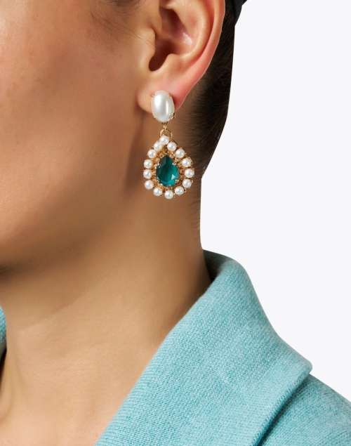 Look image - Anton Heunis - Pearl Stone Drop Earrings