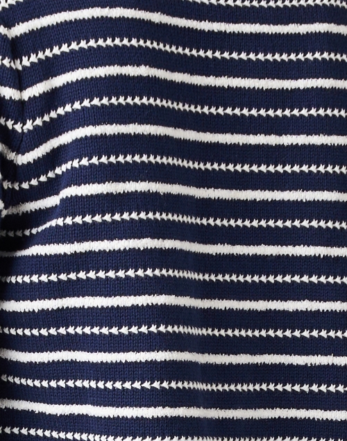 Fabric image - Weill - Suzann Navy and White Striped Jacket