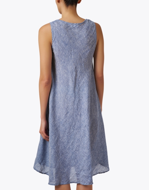 Back image - CP Shades - Bree Blue Linen Dress