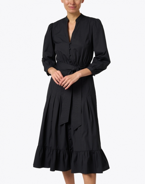 Veronica Beard - Izie Black Stretch Cotton Dress