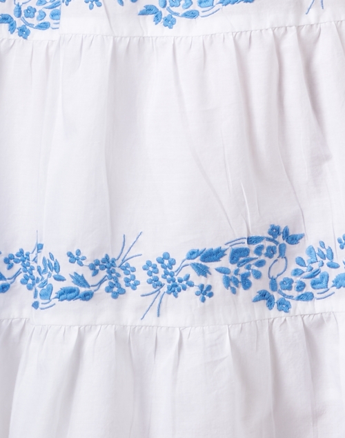 Fabric image - Ro's Garden - Isabel White Cotton Embroidered Dress