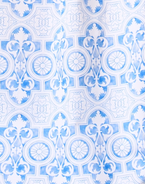 Fabric image - Hinson Wu - Margot Blue and White Print Shirt