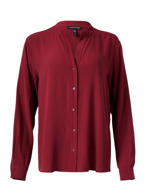 Product image - Eileen Fisher - Red Silk Blouse