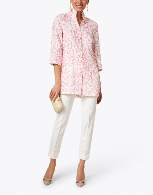 Look image - Connie Roberson - Rita Pink Magnolia Linen Jacket