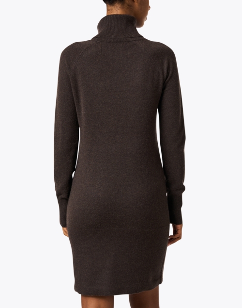 Back image - Veronica Beard - Saranac Brown Cashmere Dress