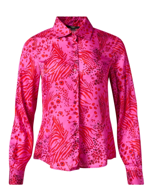 Product image - Seventy - Pink Animal Print Satin Blouse