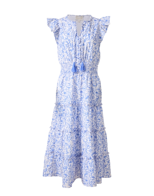 Product image - Sail to Sable - Blue and White Print Crepe Dress