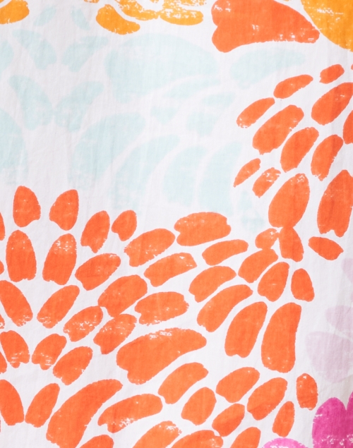 Oliphant - Antigua Orange Floral Print Dress