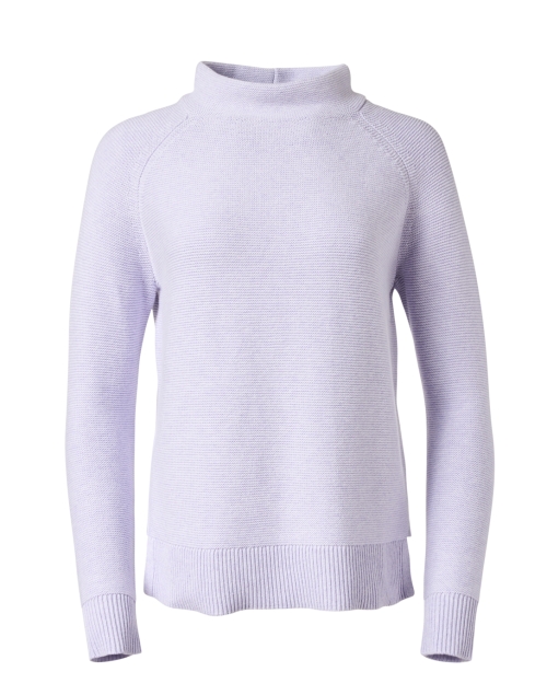 Product image - Kinross - Lilac Purple Garter Stitch Cotton Sweater