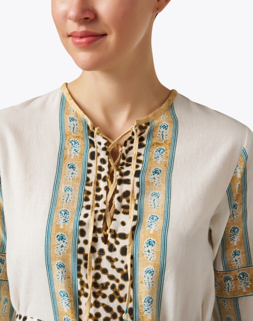 Extra_1 image - D'Ascoli - Maya Ivory Multi Print Dress